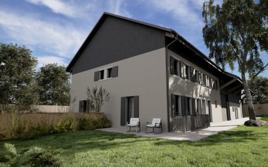 Opportunité rare à Montbrelloz — Deux villas jumelées 4.5 pièces à personnaliser